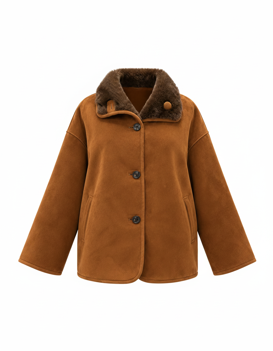 Maysa Everyday Jacket – Button-Front Collared  Elora