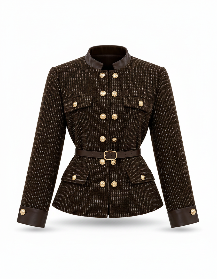 Ghadeer Everyday Jacket – Button-Front Long Sleeve  Elora