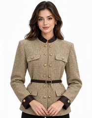 Ghadeer Everyday Jacket – Button-Front Long Sleeve  Elora