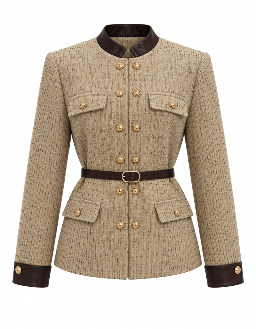 Ghadeer Everyday Jacket – Button-Front Long Sleeve  Elora