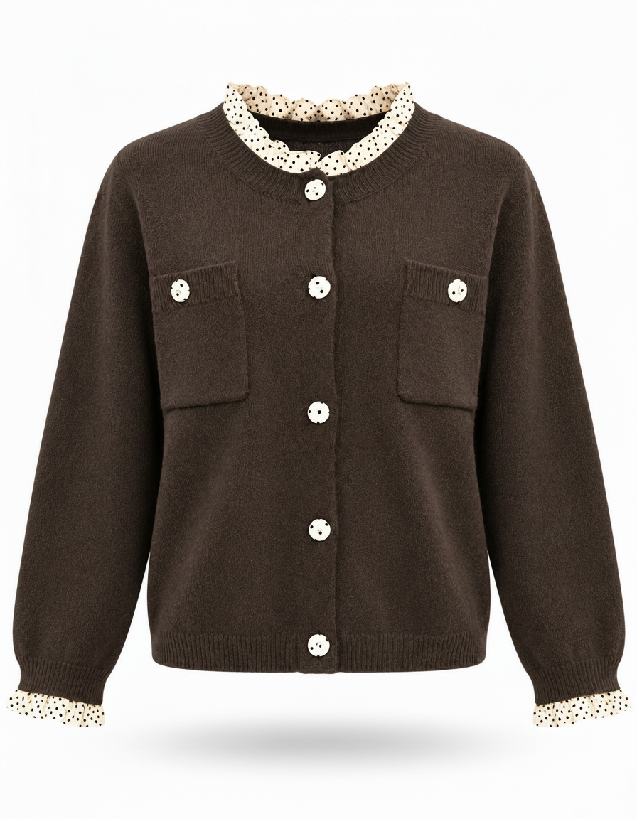 Ilham-Nour Viscose Jacket – Button-Front Long Sleeve  Elora
