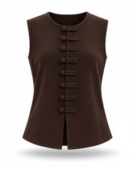 Rafif Viscose Gilet – Sleeveless  Elora