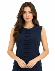 Rafif Viscose Gilet – Sleeveless  Elora