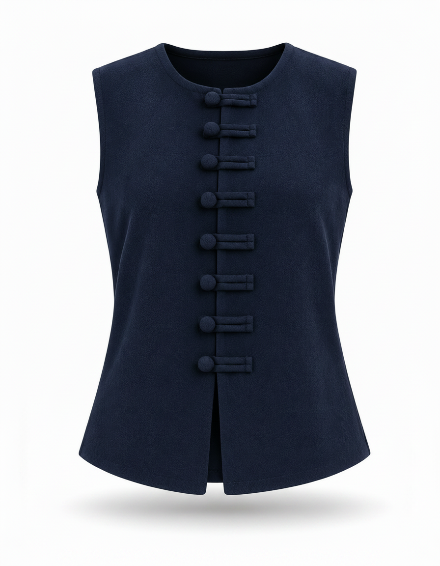 Rafif Viscose Gilet – Sleeveless  Elora