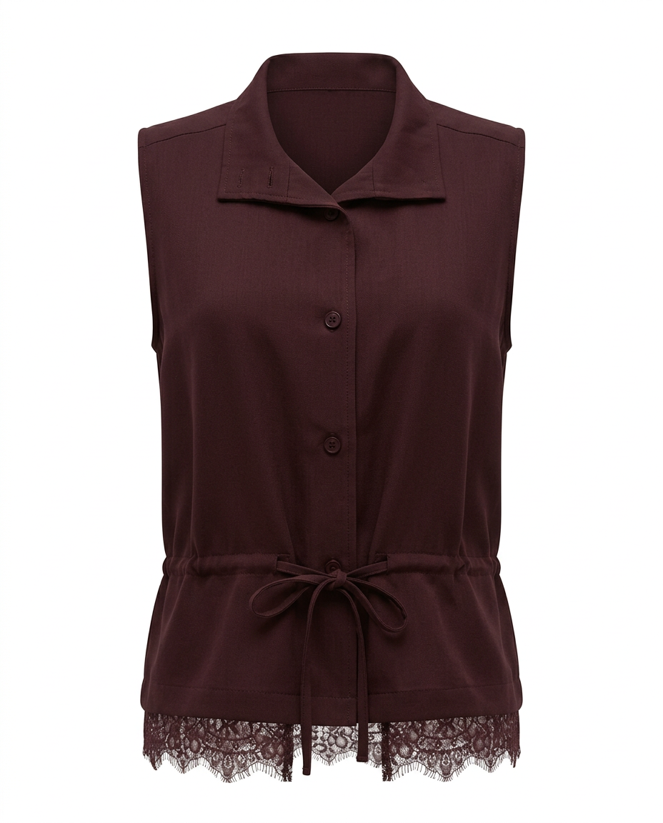 Sohaila Everyday Gilet – Button-Front Sleeveless  Elora