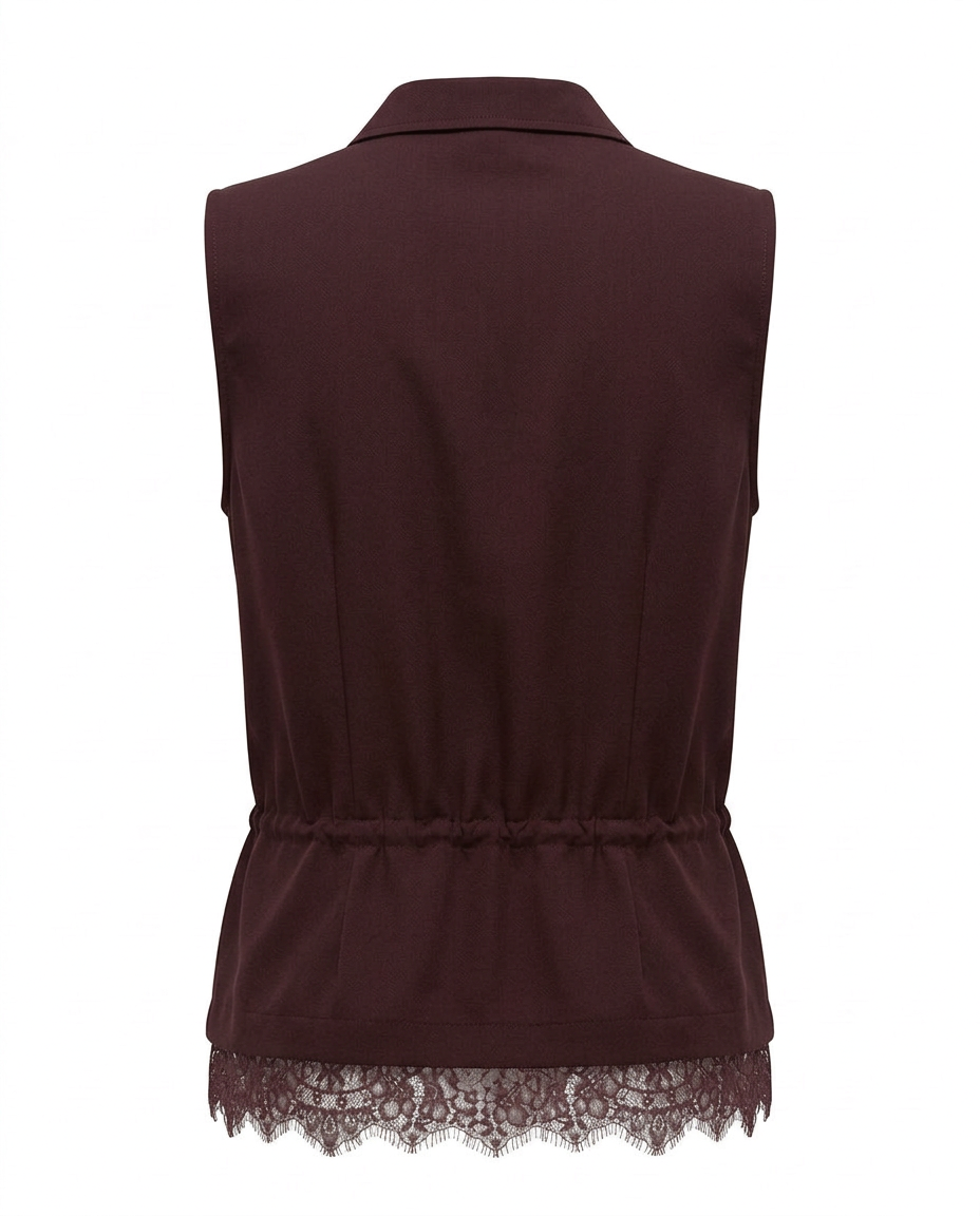 Sohaila Everyday Gilet – Button-Front Sleeveless  Elora