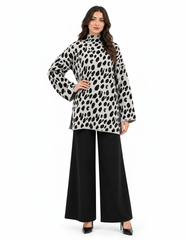 Dahlia Animal Print Maxi Co-ord Set – Pull-On Long Sleeve  Elora