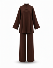 Danah Viscose Maxi Co-ord Set – Pull-On Long Sleeve  Elora