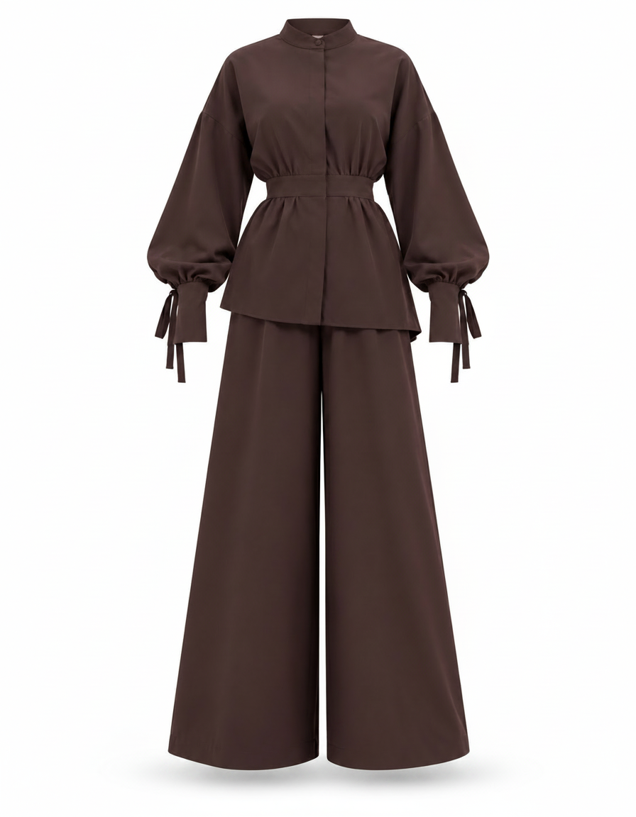 Jala Everyday Co-ord Set – Button-Front Long Sleeve  Elora