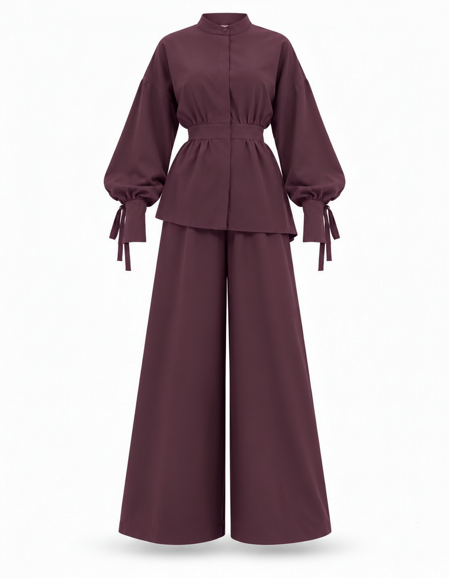 Jala Everyday Co-ord Set – Button-Front Long Sleeve  Elora