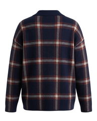 Rayan Plaid Blouse – Pull-On Collared  Elora