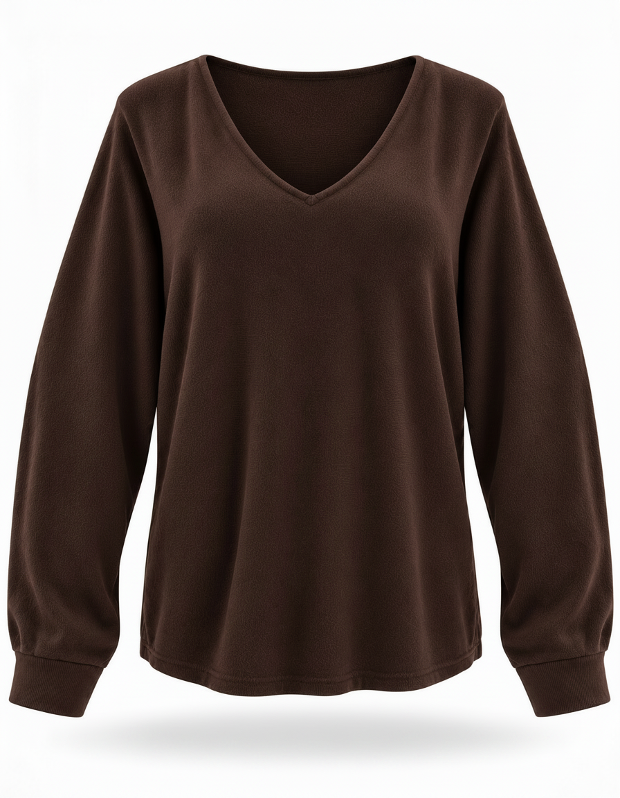 Sabreen Viscose Blouse – Pull-On Boat Neck  Elora