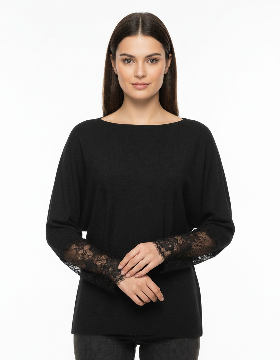 Safaa Viscose Blouse – Pull-On Long Sleeve  Elora