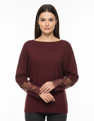 Safaa Viscose Blouse – Pull-On Long Sleeve  Elora