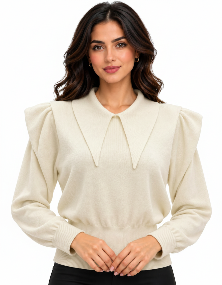 Sabah Viscose Blouse – Pull-On Long Sleeve  Elora