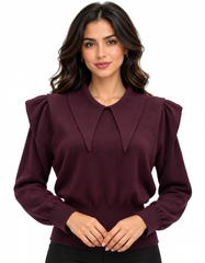 Sabah Viscose Blouse – Pull-On Long Sleeve  Elora