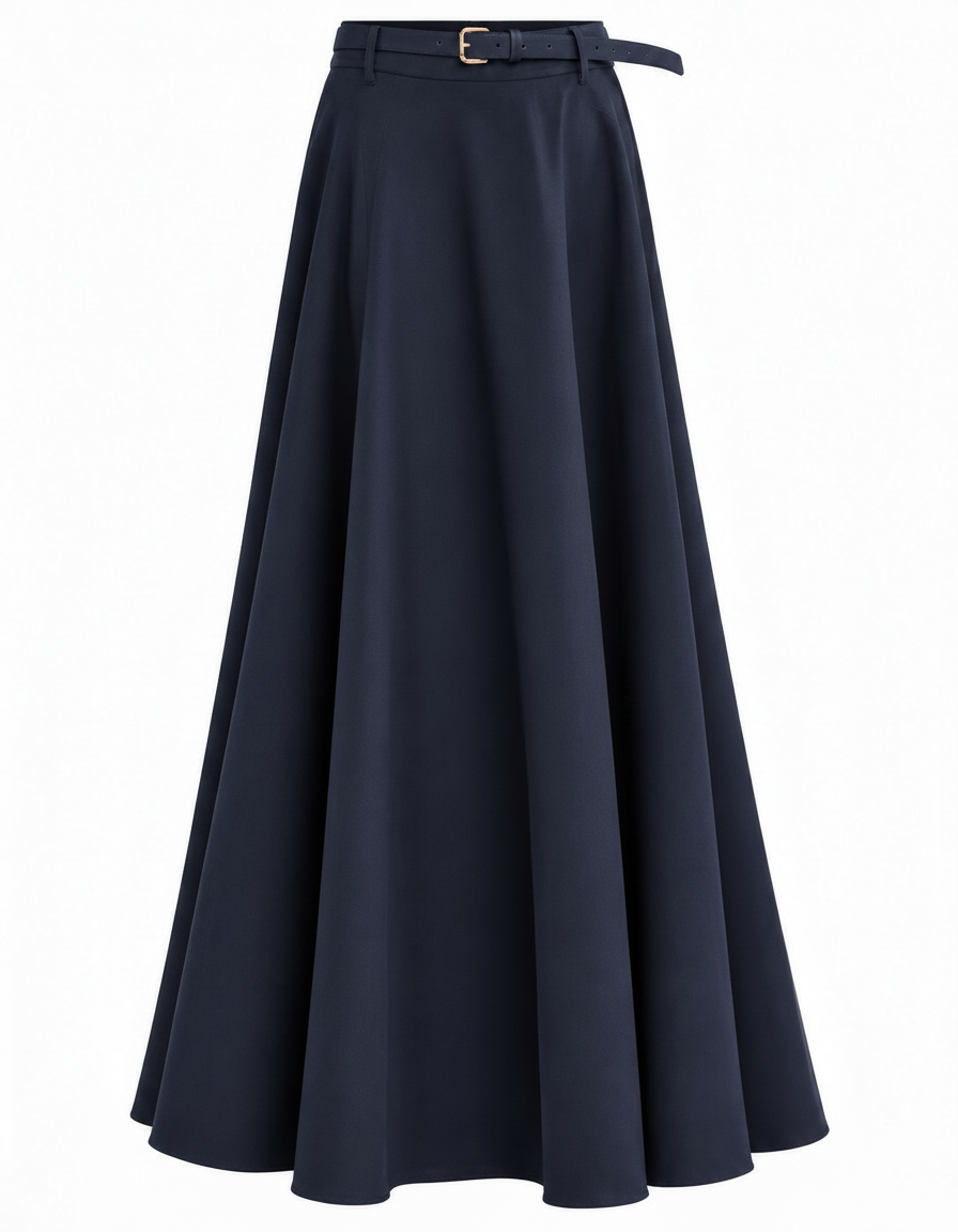 Lamar Everyday Maxi Skirt – Belted  Elora
