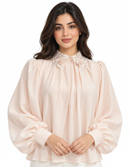 Balsam Everyday Blouse – Pull-On Collared  Elora