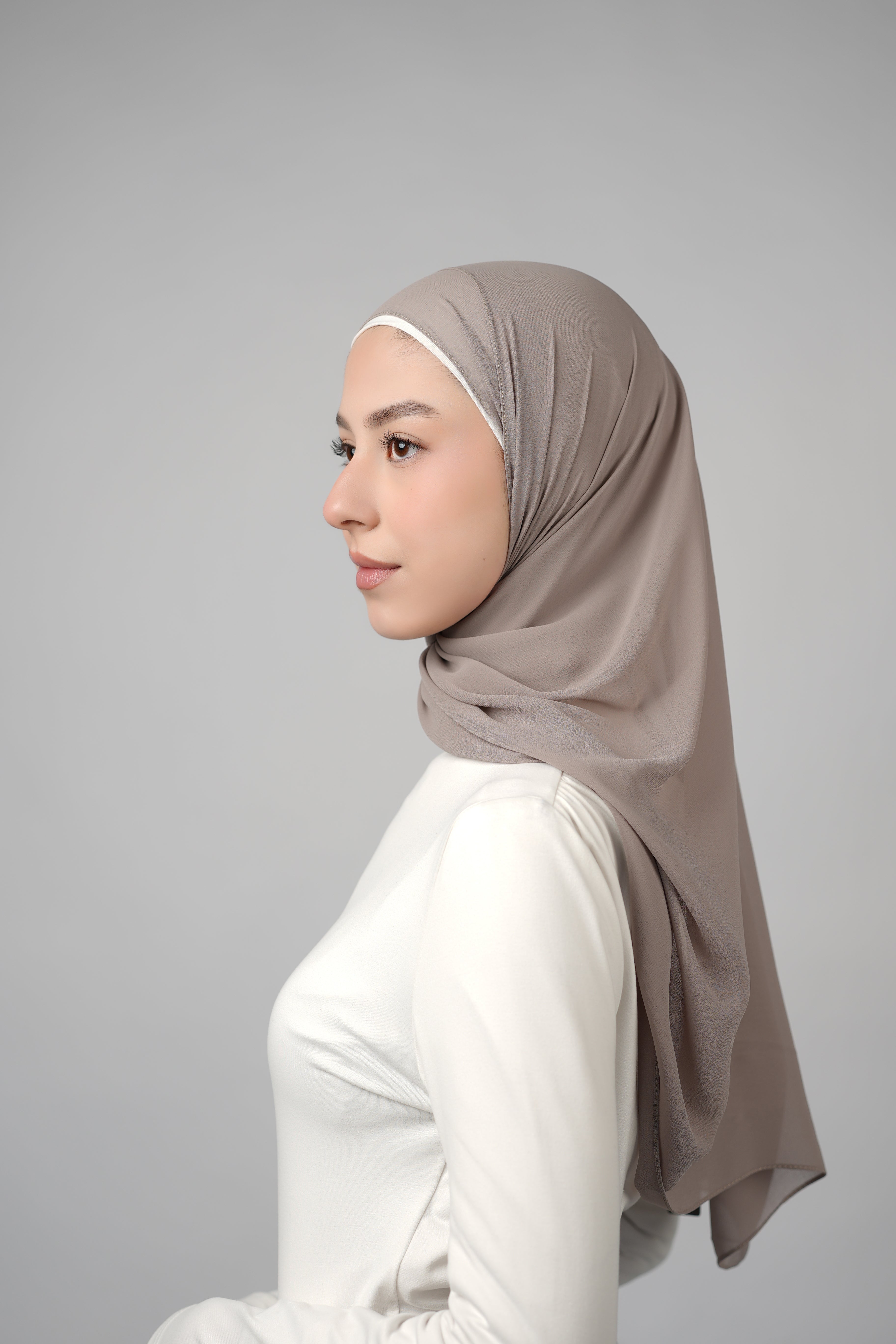 Basic Plain Chiffon Hijab  Voile