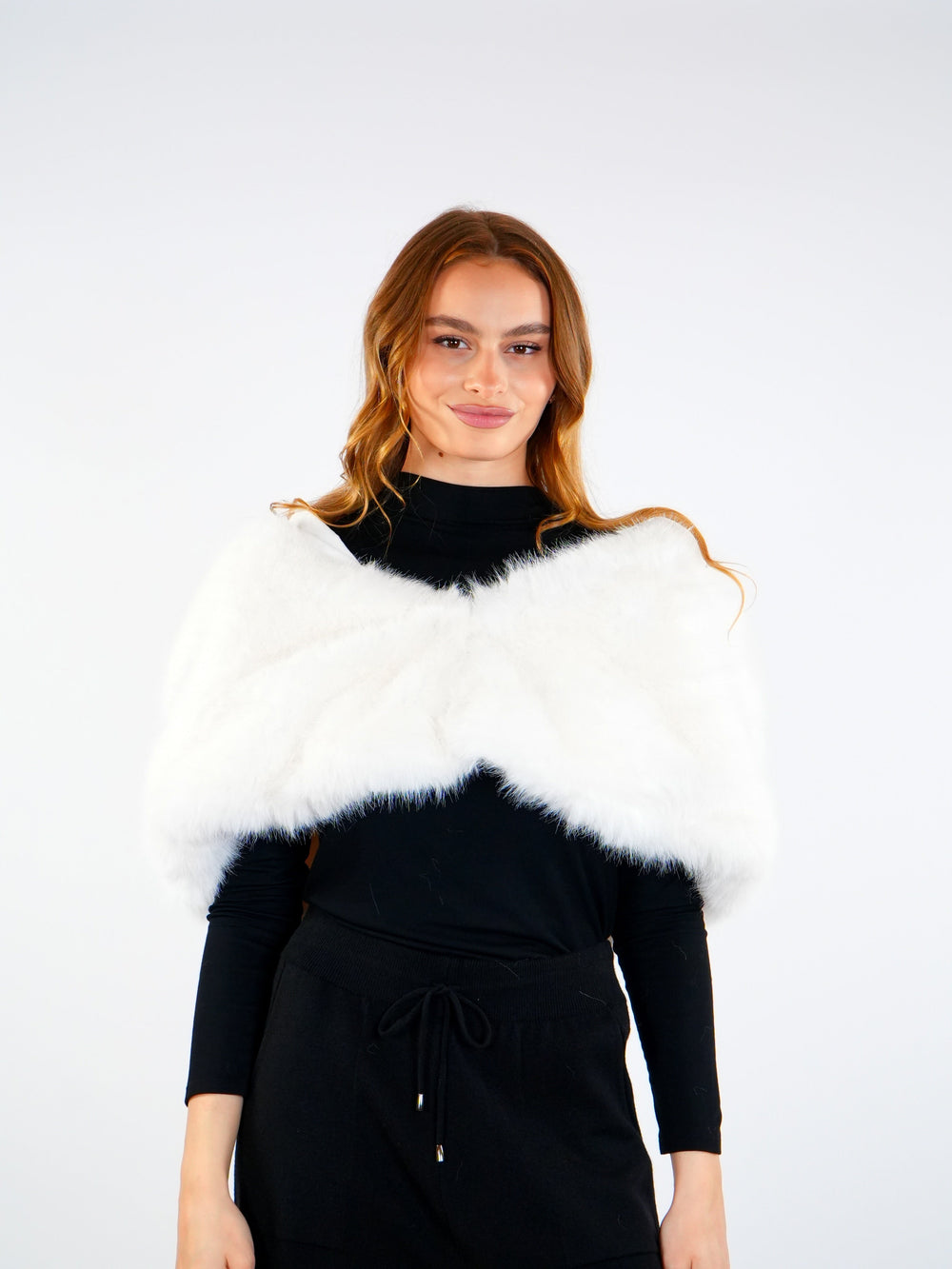 Soft Fur Shoulder Scarf  Elora
