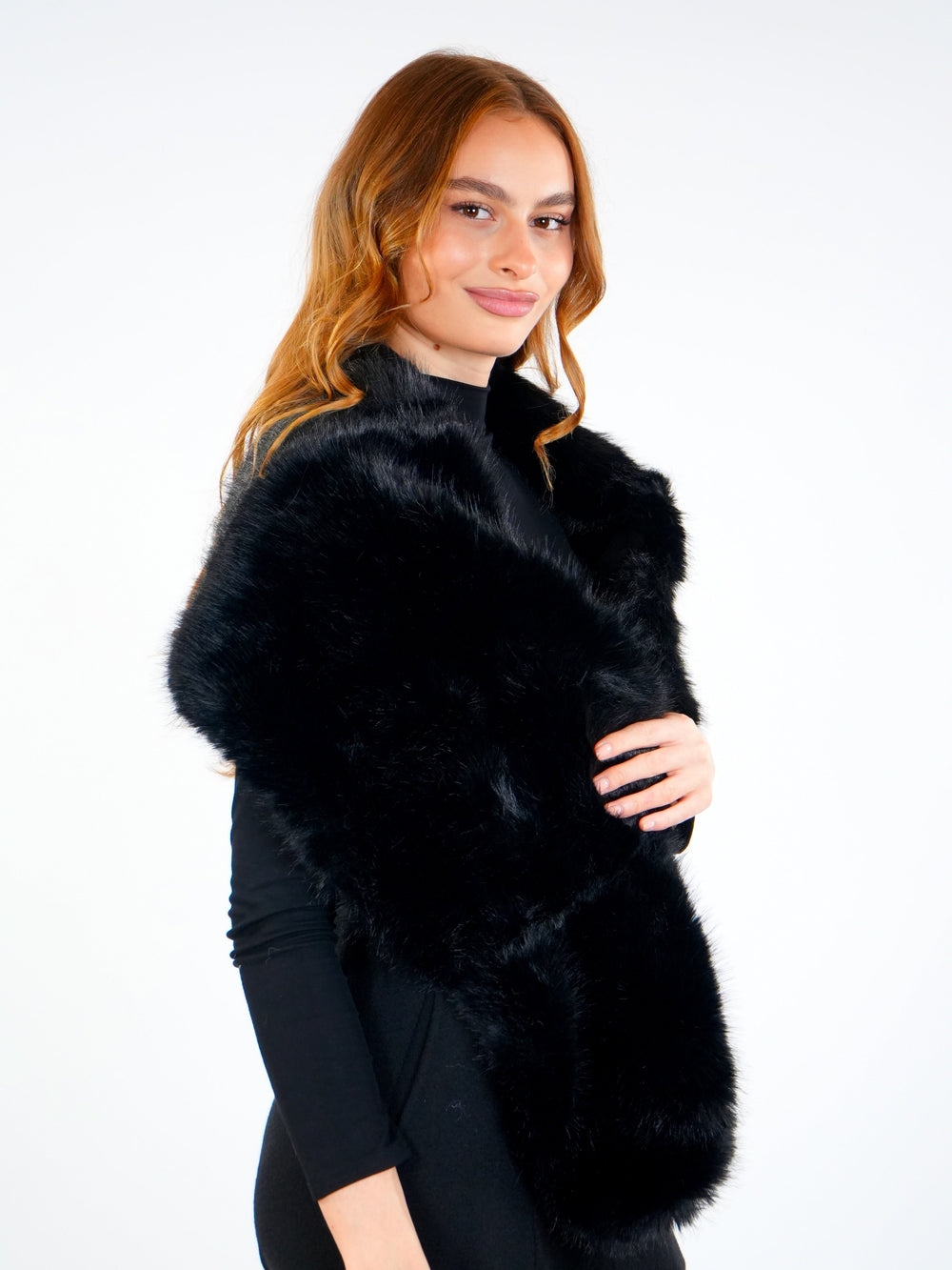 Soft Fur Shoulder Scarf  Elora