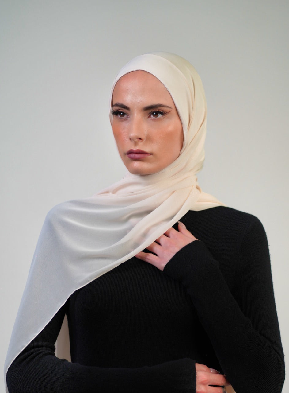 Plain Chiffon Instant Hijab - Voile Fashion