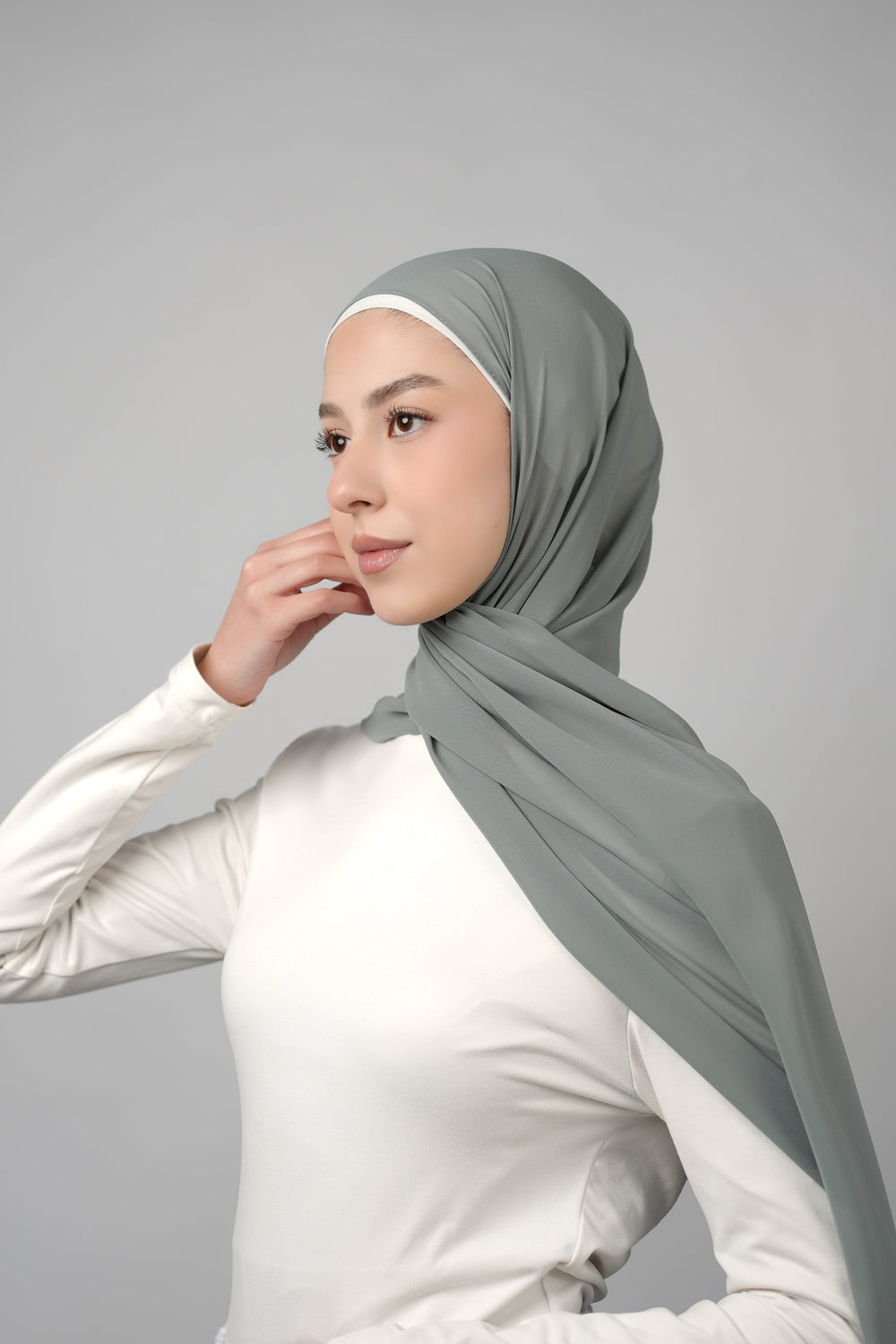 Basic Plain Chiffon Hijab  Voile