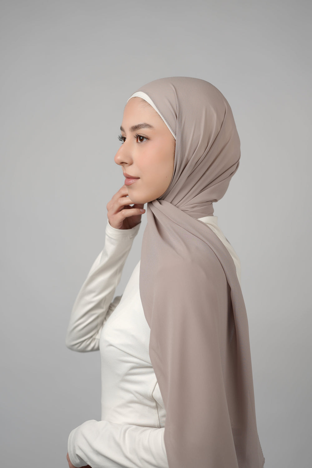 Basic Plain Chiffon Hijab  Voile