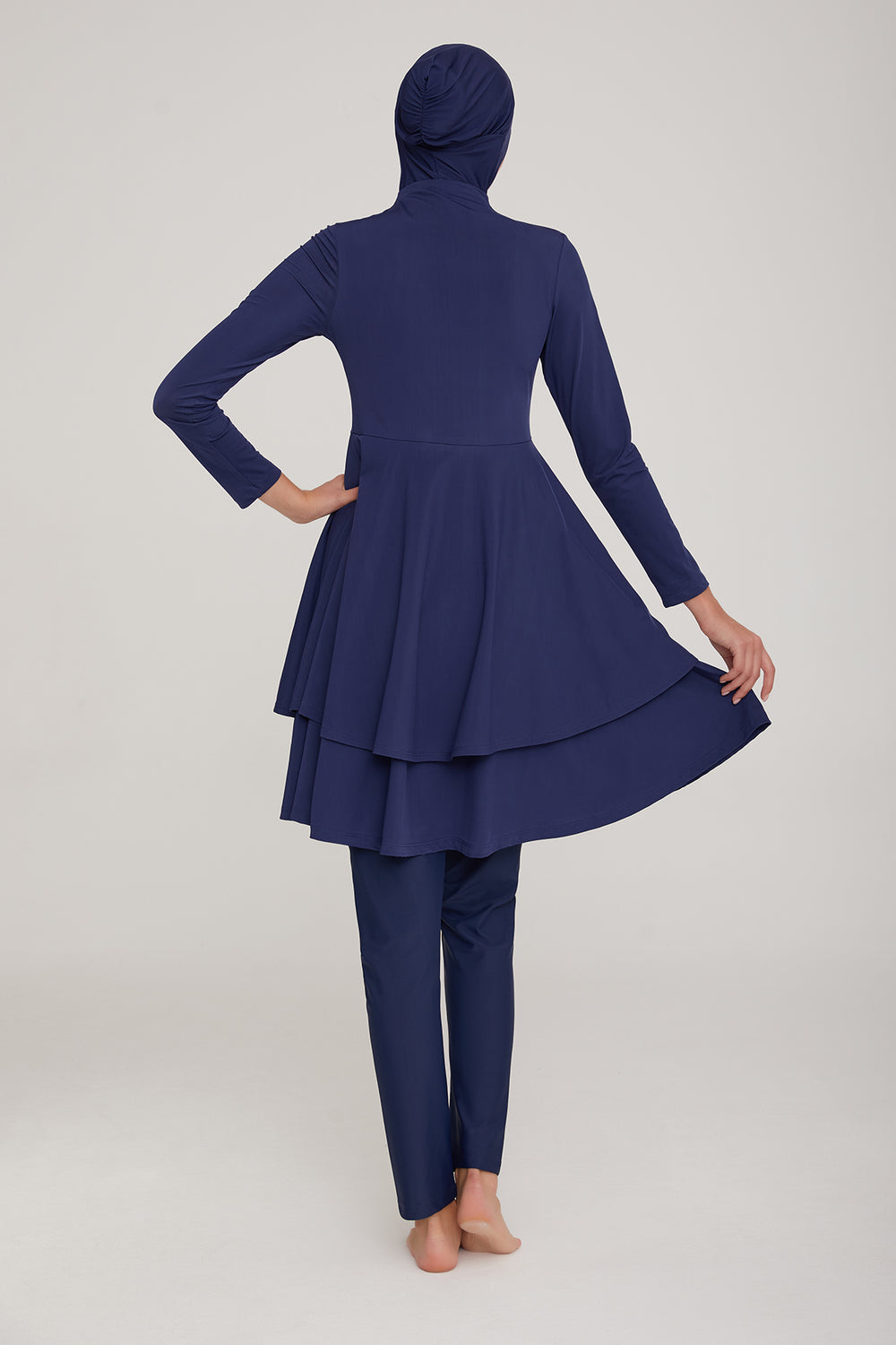 Adasea Burkini  Swimsuit-4442 -  Voile