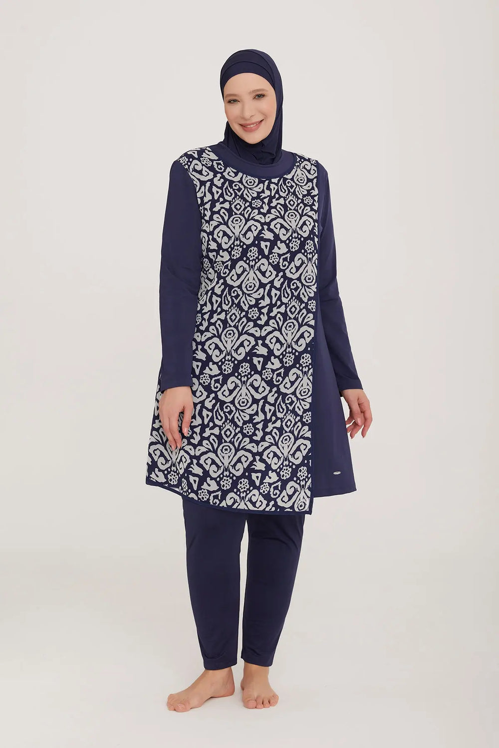 Adasea Burkini  Swimsuit-4481-B -  Voile