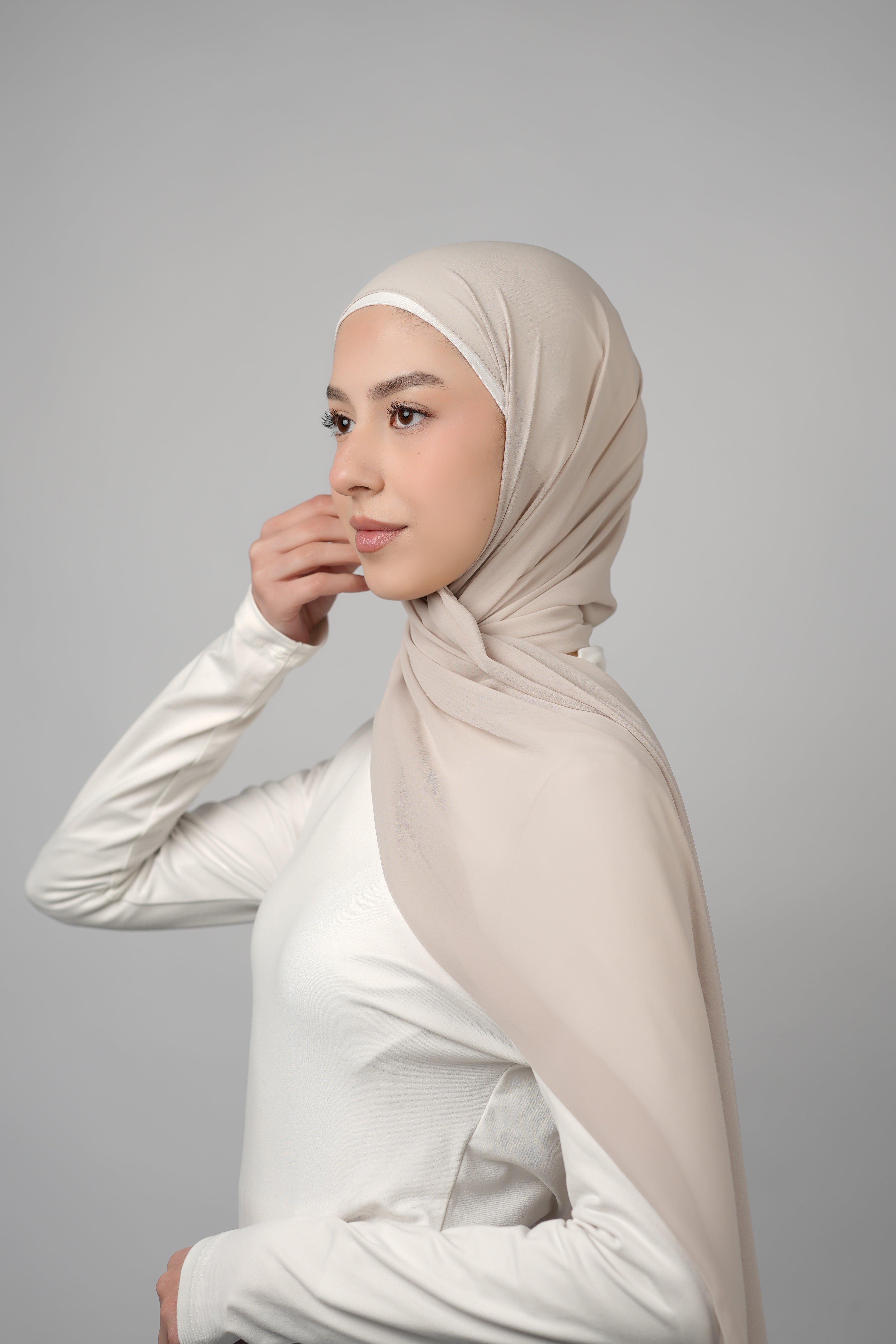 Basic Plain Chiffon Hijab  Voile