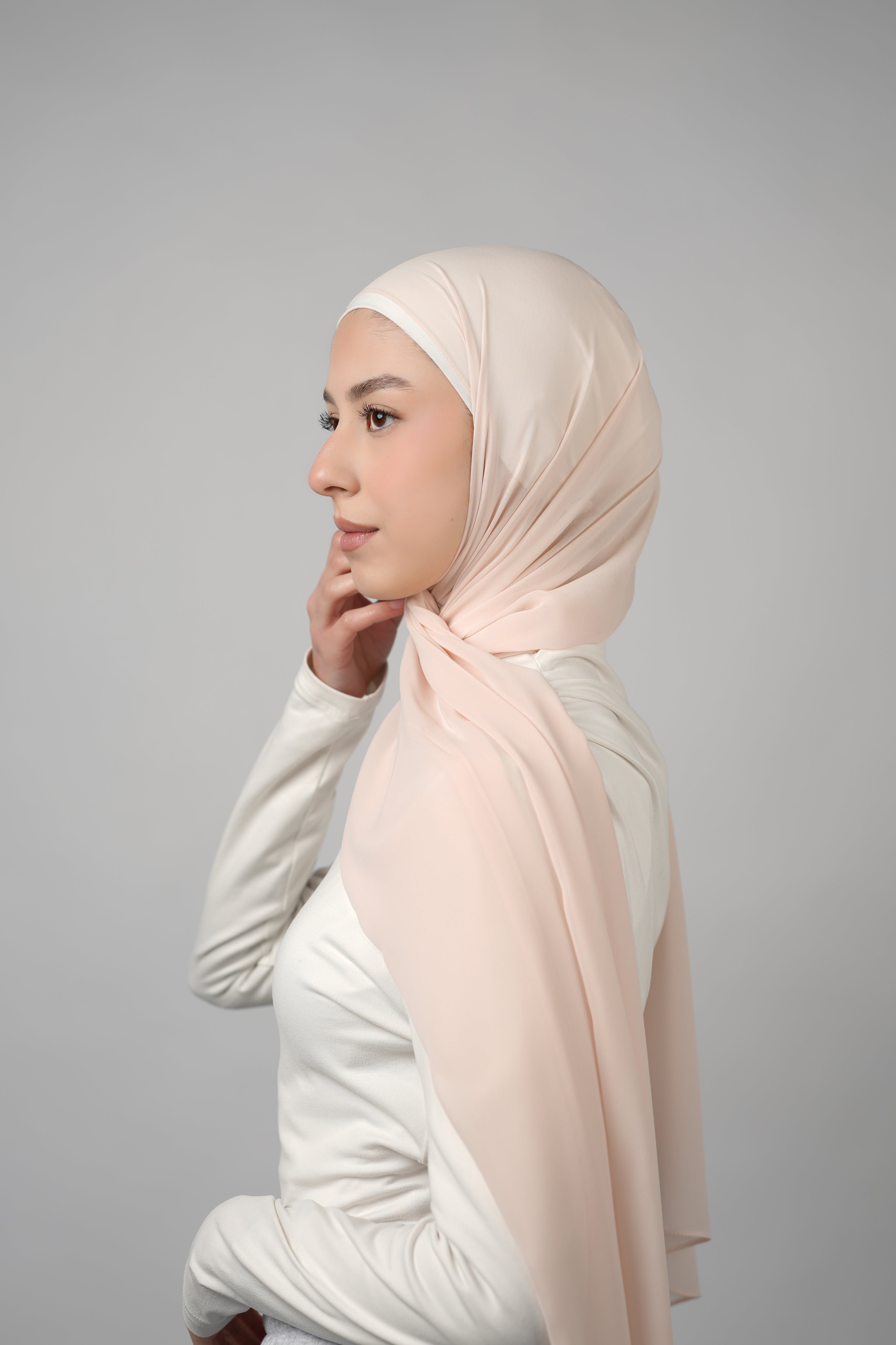 Basic Plain Chiffon Hijab  Voile