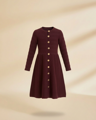 Asia Knitted Midi Dress – Button-Front  Miss Grant