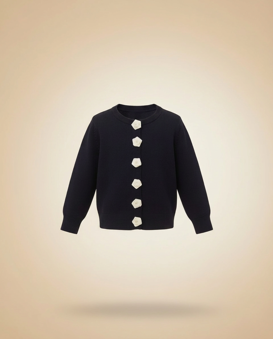 Francesca Viscose Cardigan – Button-Front  Miss Grant