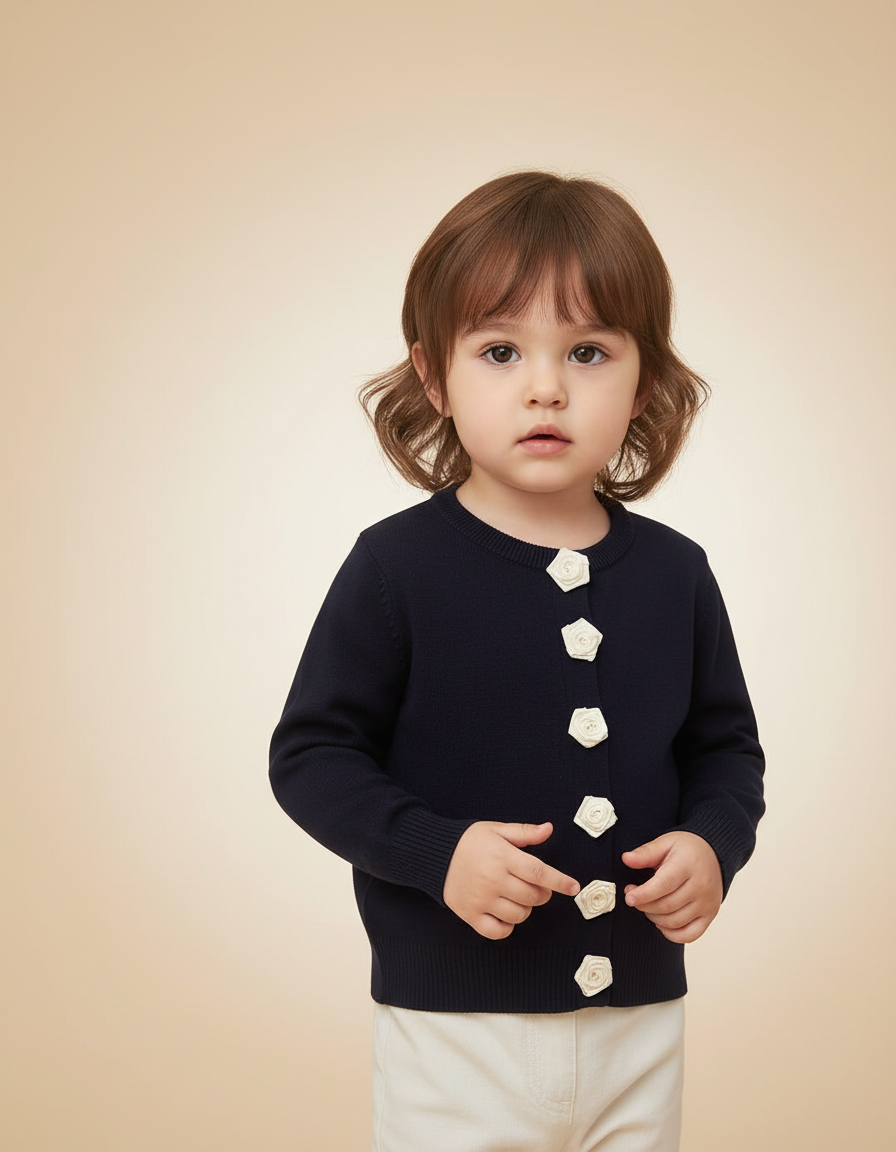 Francesca Viscose Cardigan – Button-Front  Miss Grant
