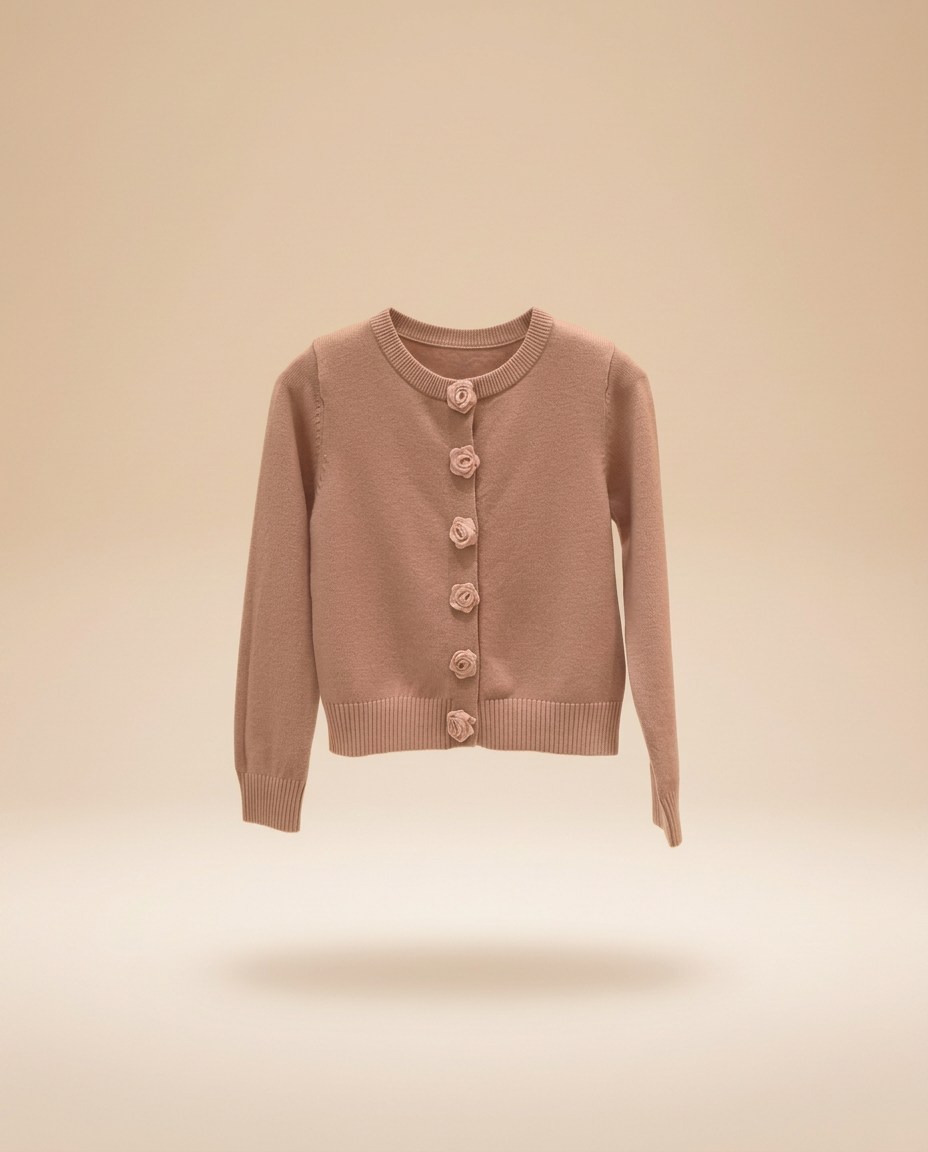 Francesca Viscose Cardigan – Button-Front  Miss Grant