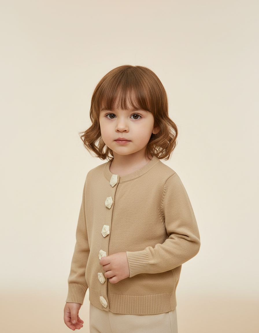 Francesca Viscose Cardigan – Button-Front  Miss Grant