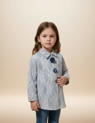 Greta Floral Blouse – Button-Front  Miss Grant