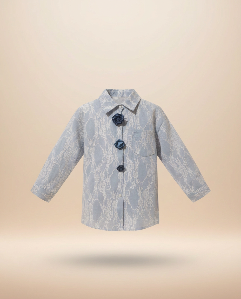 Greta Floral Blouse – Button-Front  Miss Grant