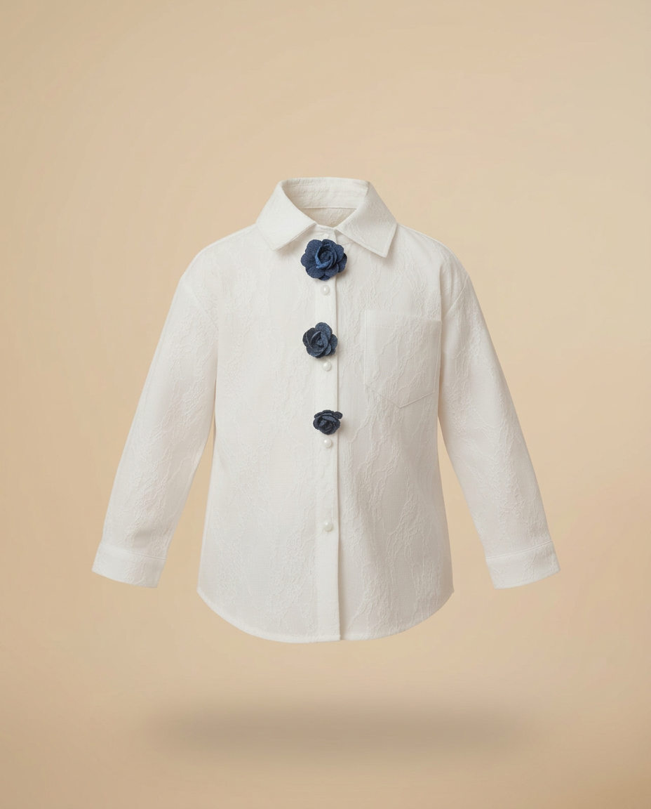 Greta Floral Blouse – Button-Front  Miss Grant