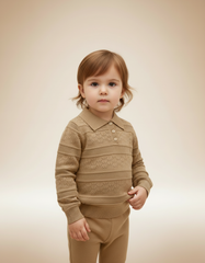 Giulia Knitwear – Button-Front Polo Neck  Miss Grant