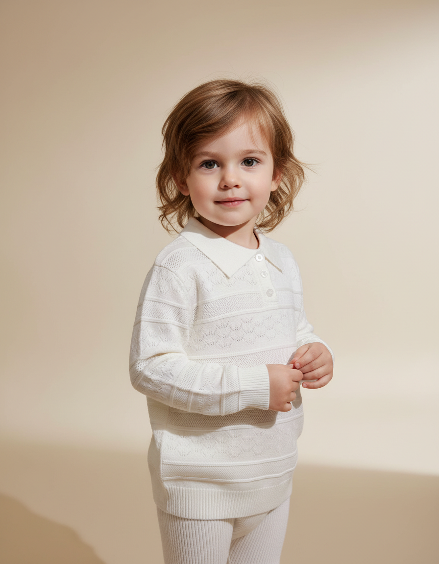 Giulia Knitwear – Button-Front Polo Neck  Miss Grant