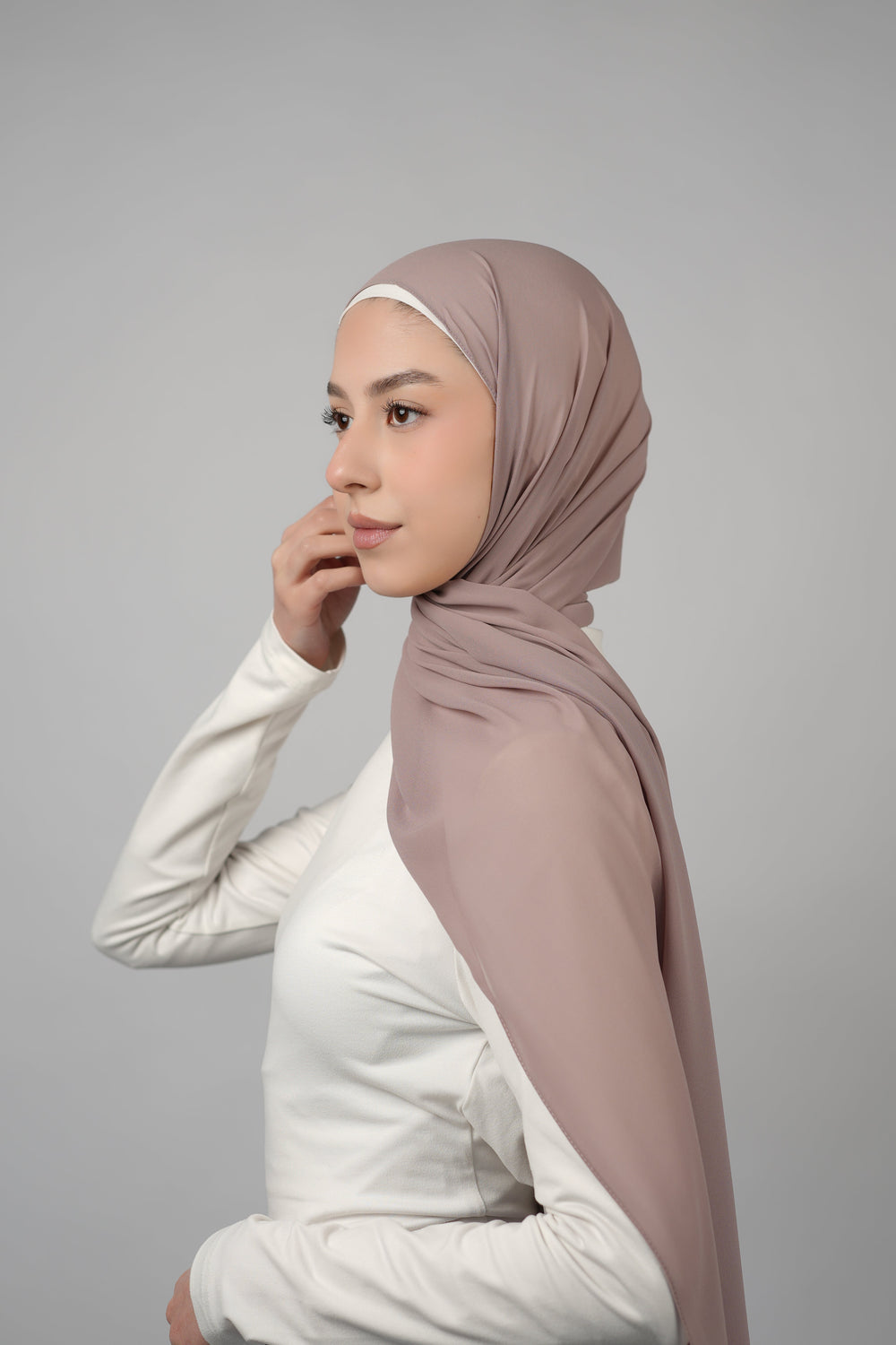 Basic Plain Chiffon Hijab  Voile