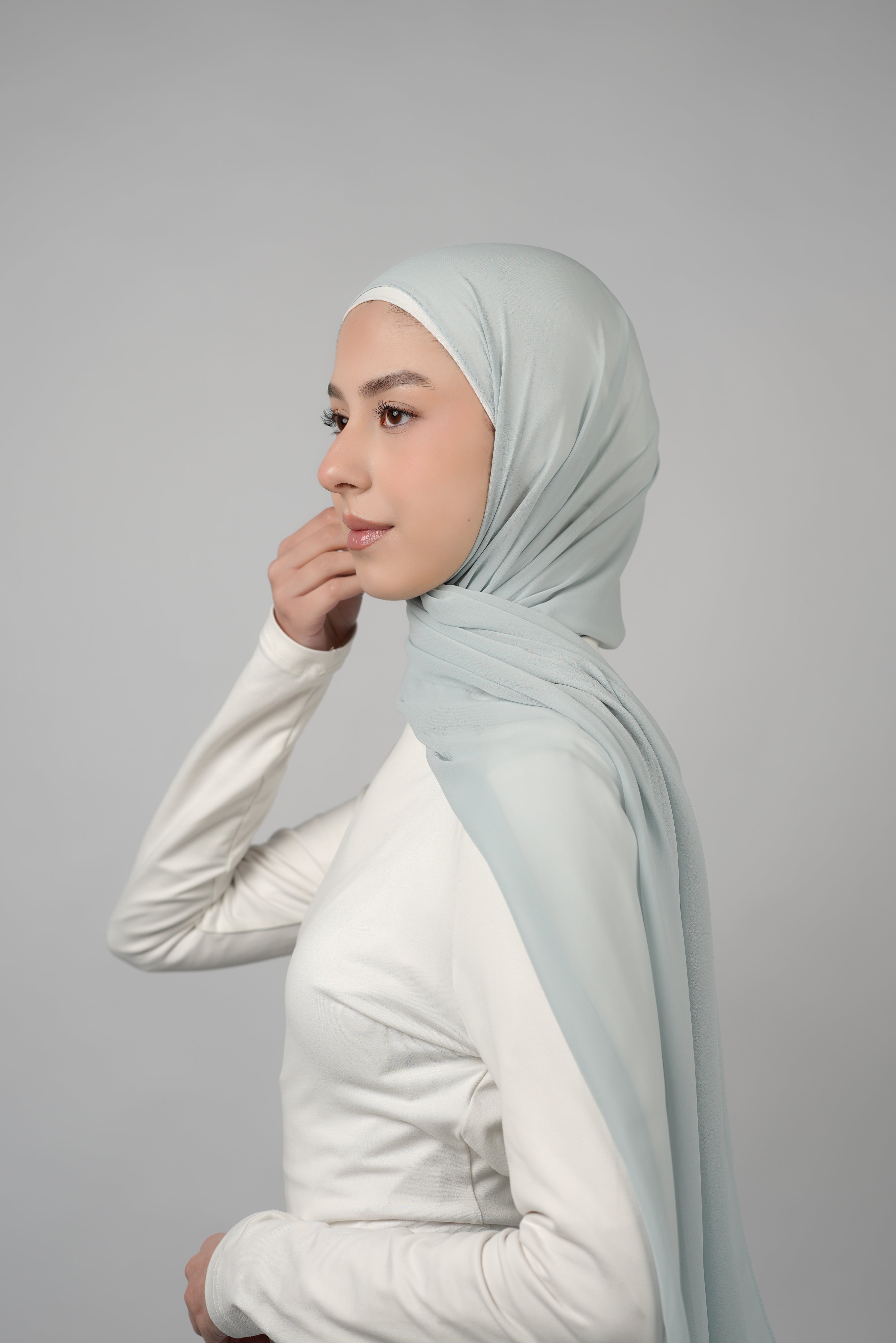 Basic Plain Chiffon Hijab  Voile