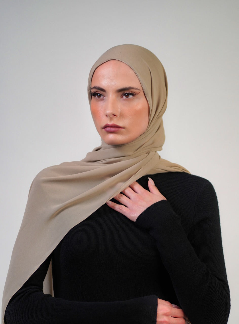 Plain Chiffon Instant Hijab - Voile Fashion