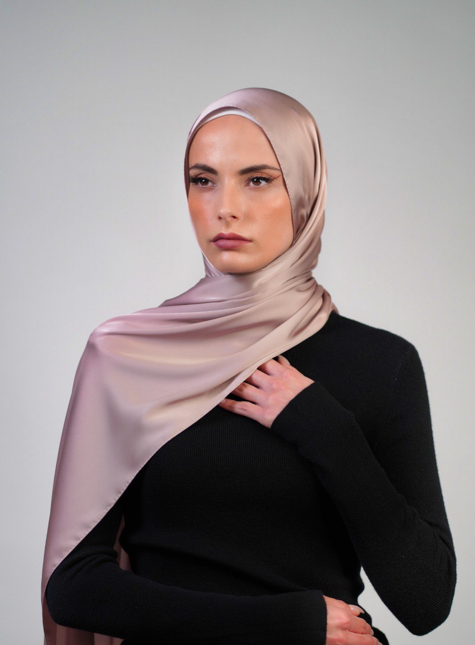 Plain Satin Hijab - Voile Fashion