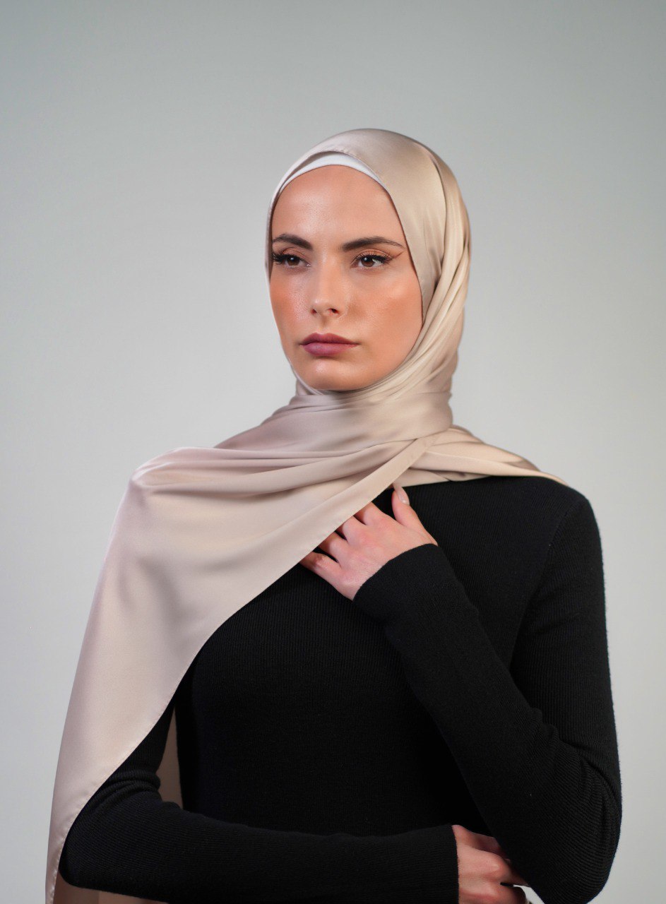 Plain Satin Hijab - Voile Fashion