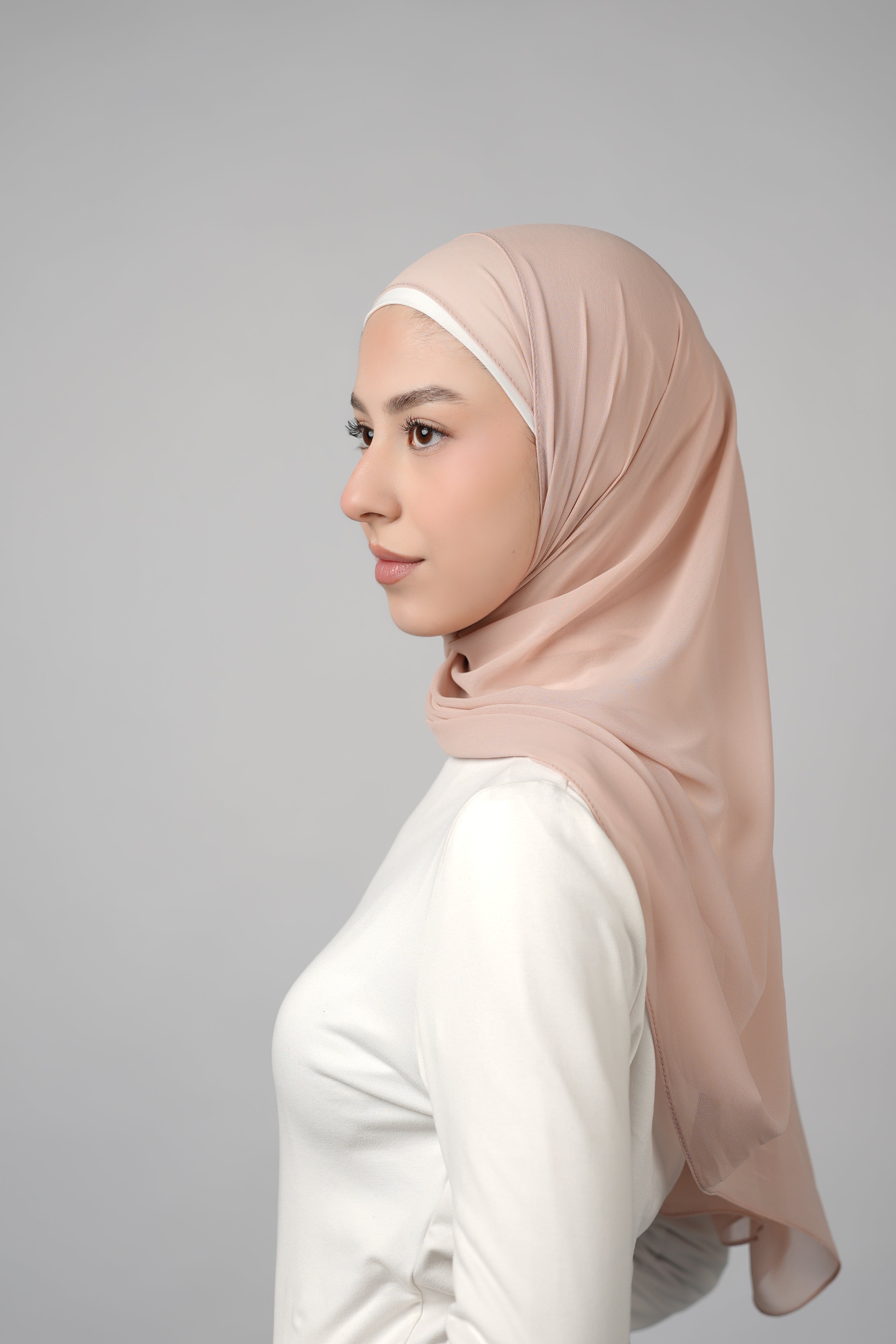 Basic Plain Chiffon Hijab  Voile
