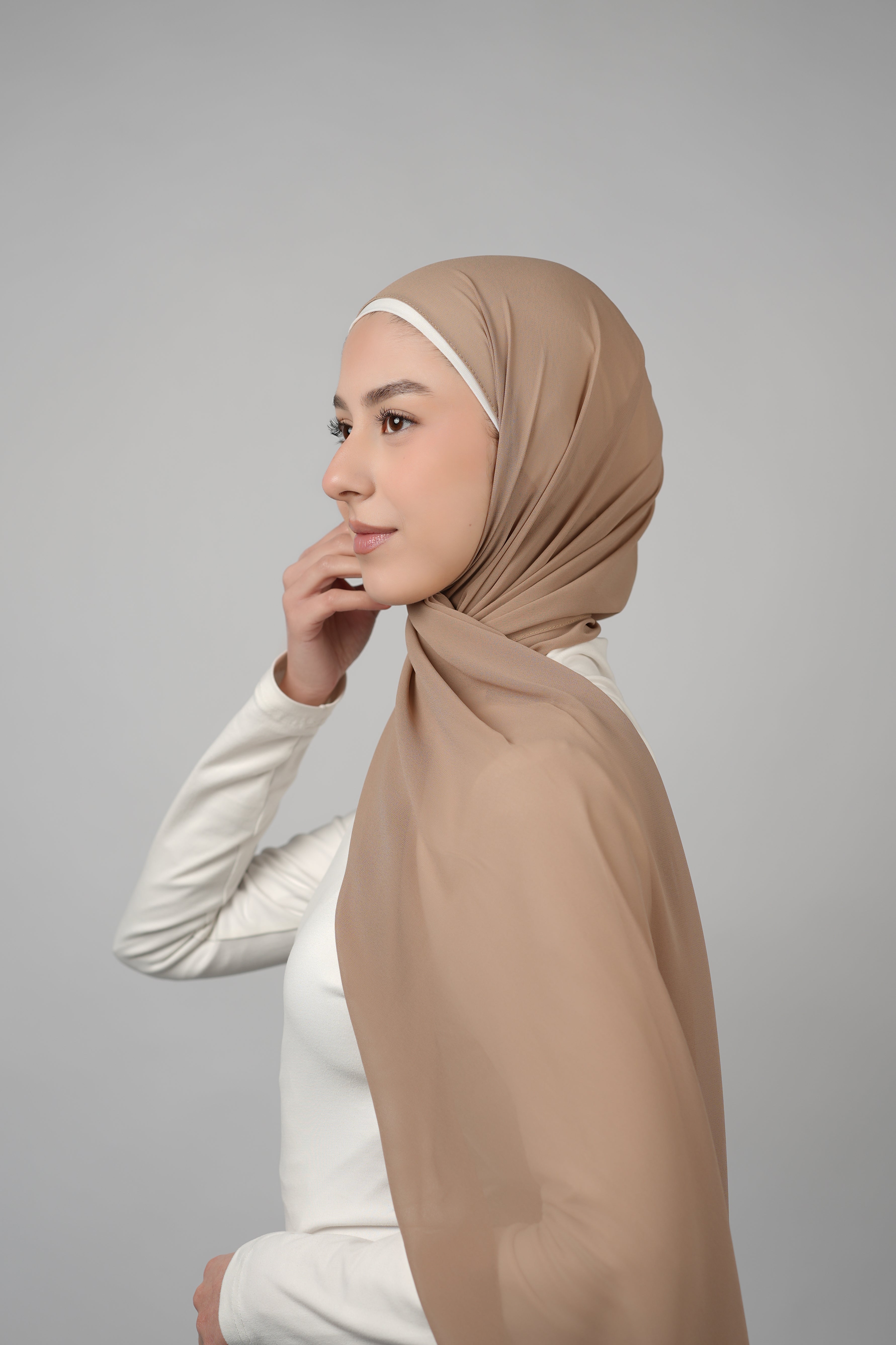Basic Plain Chiffon Hijab  Voile