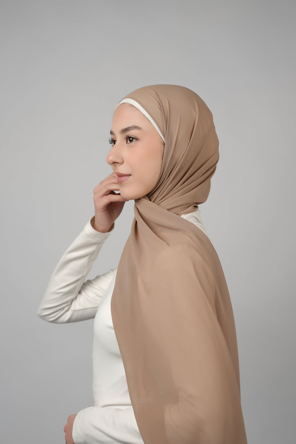 Basic Plain Chiffon Hijab  Voile